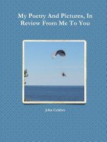 My Poetry And Pictures, In Review From Me To You