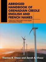 Abridged Handbook of Grenadian Creole English and French Names