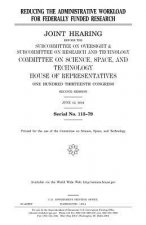 Reducing the administrative workload for federally funded research