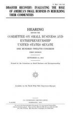 Disaster recovery: evaluating the role of America's small business in rebuilding their communities