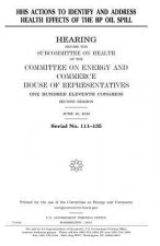 HHS actions to identify and address health effects of the BP oil spill
