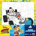 Omalovánkové puzzle s voskovkami Mickeyho klubík