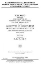 Harmonizing global derivatives reform: impact on U.S. competitiveness and market stability