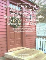 Big Kids Coloring Book: Restored District Williamsburg Va Geographic Area: Va Geographic Area Gray Scale Photos to Color - Holiday Wreaths and Decor, 