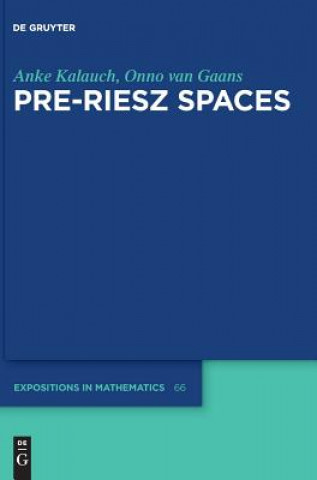 Pre-Riesz Spaces