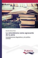 La reincidencia como agravante de la pena