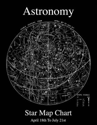 Astronomy Star Map Chart April 18th To July 21st