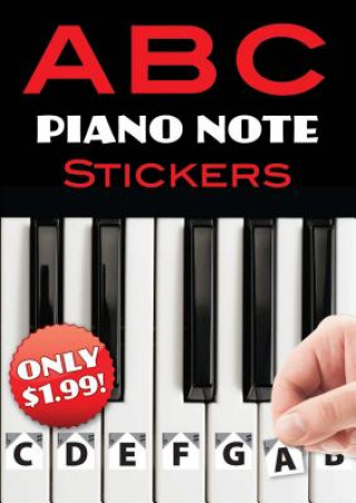 B C Piano Note Stickers