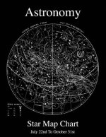 Astronomy Star Map Chart July 22nd To October 31st