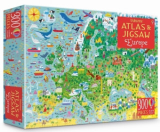 Usborne Atlas and Jigsaw Europe