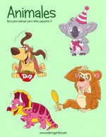 Animales libro para colorear para ni?os peque?os 4