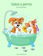 Gatos y perros libro para colorear 1