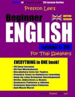 Preston Lee's Beginner English Lesson 1 - 20 For Thai Speakers (British)