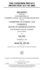 The Consumer Privacy Protection Act of 2002