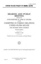 United States policy in Sierra Leone