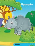 Rinocerontes libro para colorear 1