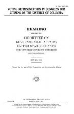 Voting representation in Congress for citizens of the District of Columbia