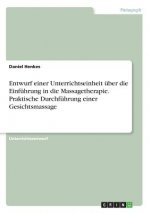Entwurf einer Unterrichtseinheit über die Einführung in die Massagetherapie. Praktische Durchführung einer Gesichtsmassage