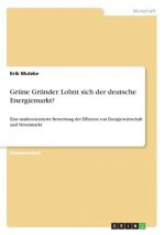 Grüne Gründer. Lohnt sich der deutsche Energiemarkt?