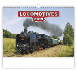 Locomotives - nástěnný kalendář 2019