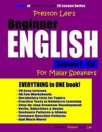 Preston Lee's Beginner English Lesson 1 - 20 For Malay Speakers