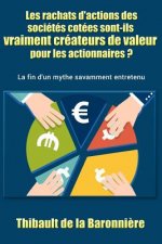 Les rachats d'actions des sociétés cotées sont-ils vraiment créateurs de valeur pour les actionnaires ?: La fin d'un mythe savamment entretenu