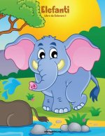 Elefanti Libro da Colorare 1