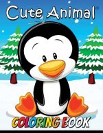 Cute Animal Coloring Book: Animal Stress-relief Coloring Book For Adults and Grown-ups