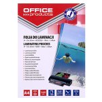 Folia do laminacji Office Products A4 216x303mm błyszcząca 100 sztuk transparentna