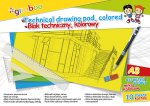 Blok techniczny Gimboo A3 kolorowy 10 kartek