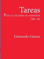 Tareas para el examen de admisiNn 2da. Ed.