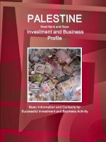 Palestine (West Bank and Gaza) Investment and Business Profile - Basic Information and Contacts for Successful investment and Business Activity