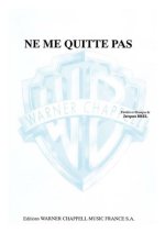 NE ME QUITTE PAS SHEET MUSIC SINGLE