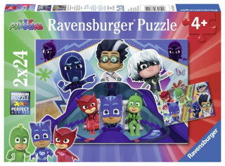 PJ Masks: PJ Masks retten den Tag. Puzzle 2 x 24 Teile