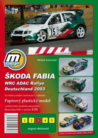 Škoda Fabia WRC ADAC Rallie Deutschland 2003/papírový model