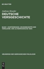 Deutsche Versgeschichte, Band 1, Einfuhrendes