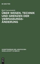 UEber Wesen, Technik und Grenzen der Verfassungsanderung