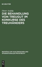 Behandlung von Treugut im Konkurse des Treuhanders