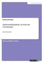 Mathematikdidaktik, ein Feld der Unordnung?