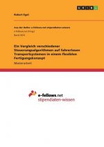 Ein Vergleich verschiedener Steuerungsalgorithmen auf fahrerlosen Transportsystemen in einem flexiblen Fertigungskonzept