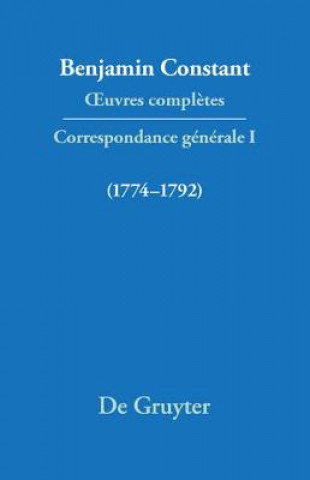 OEuvres completes, I, Correspondance 1774-1792