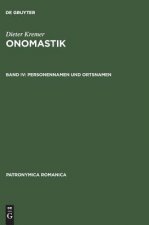 Onomastik, Band IV, Personennamen und Ortsnamen