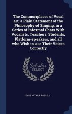 THE COMMONPLACES OF VOCAL ART; A PLAIN S