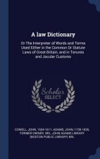 A LAW DICTIONARY: OR THE INTERPRETER OF