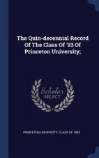 THE QUIN-DECENNIAL RECORD OF THE CLASS O