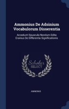 Ammonius de Adsinium Vocabulorum Disserentia