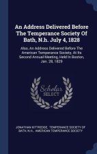 AN ADDRESS DELIVERED BEFORE THE TEMPERAN