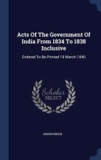 ACTS OF THE GOVERNMENT OF INDIA FROM 183