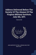 ADDRESS DELIVERED BEFORE THE SOCIETY OF