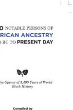 700 Notable Persons of African Ancestry 1400 Bc to Present Day